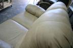 Texture du cuir du nouveau sofa