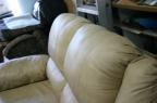 Texture du cuir du nouveau sofa